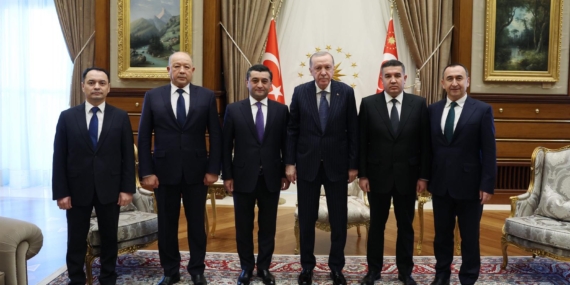 Cumhurbaşkanı Erdoğan, Özbekistan heyetini kabul etti