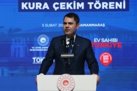 Bakan Kurum, Kahramanmaraş'taki "Ev Sahibi Türkiye Kura Çekim Töreni"nde konuştu: