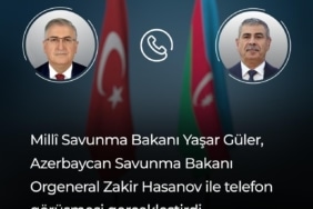 BAKAN GÜLER, AZERBAYCANLI MEVKİDAŞI İLE TELEFONDA GÖRÜŞTÜ