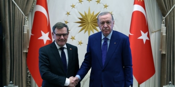Cumhurbaşkanı Erdoğan, Almanya Dışişleri Bakanı Wadephul.
