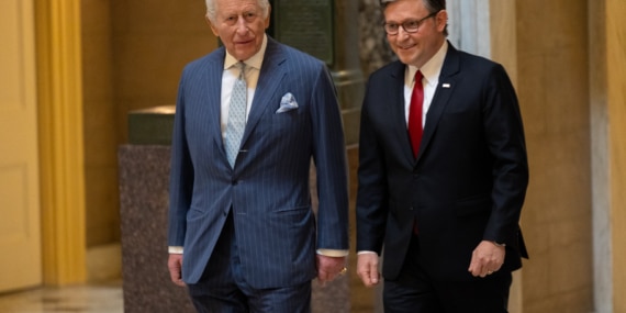 İngiltere Kralı 3. Charles, ABD Kongresi’nde yapacağı konuşma öncesi Kongre Binası’na geldi