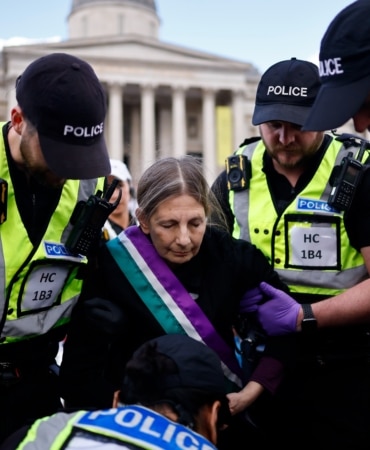 Palestine Action protesters hold a mass-action protest following the Metropolitan Police U-Turn