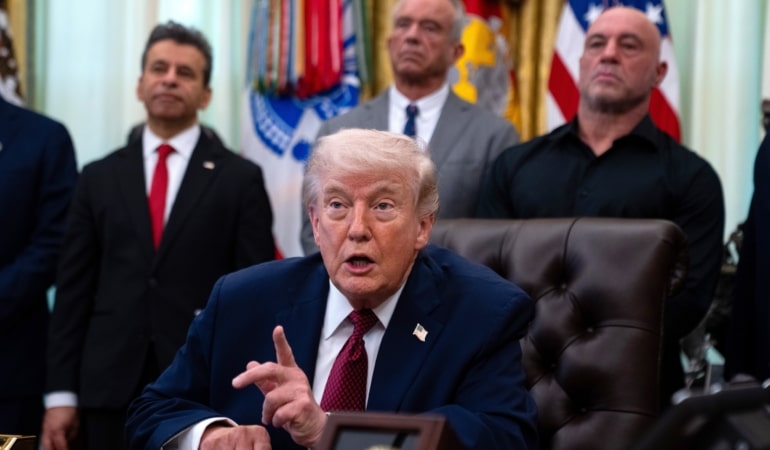 US President Trump signs executive order on psychedelic drug for veterans