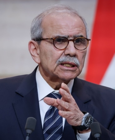 Lebanese Prime Minister Nawaf Salam in Paris