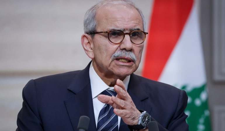 Lebanese Prime Minister Nawaf Salam in Paris