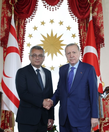 Cumhurbaşkanı Erdoğan, KKTC Cumhurbaşkanı Tufan Erhürman i