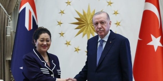 Cumhurbaşkanı Erdoğan, Yeni Zelanda Genel Valisi Kiro'yu kabu