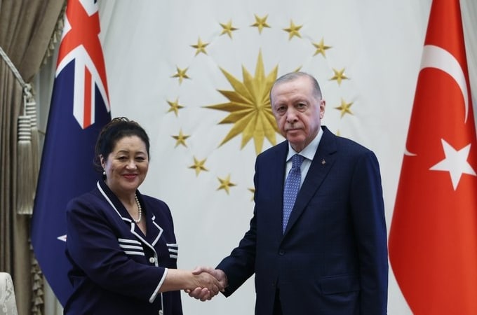Cumhurbaşkanı Erdoğan, Yeni Zelanda Genel Valisi Kiro'yu kabu