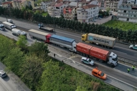 TEM’de 6 TIR zincirleme kazaya karıştı; Ankara yönünde ul