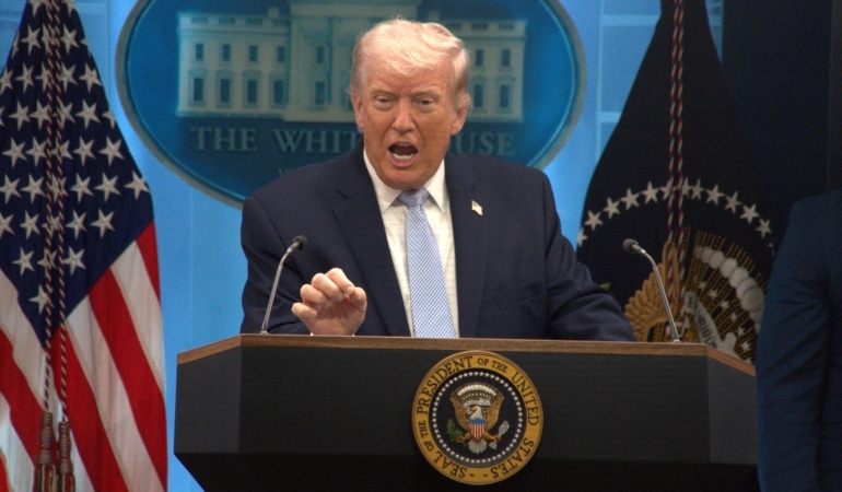 U.S.-WASHINGTON, D.C.-WHITE HOUSE-TRUMP-PRESS CONFERENCE-IRAN