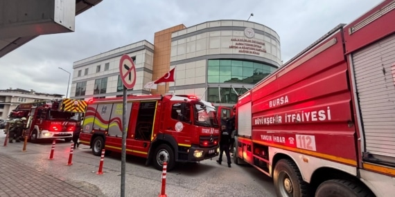 BURSA'DA HASTANEDE YANGIN PANİĞİ