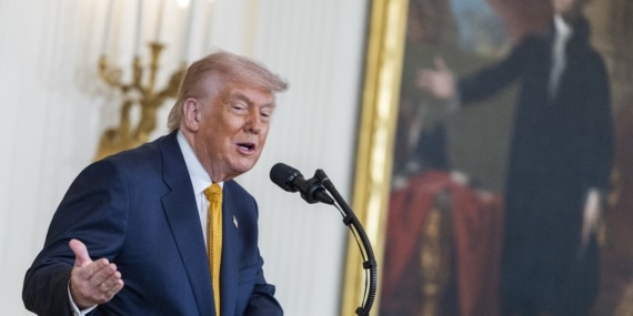 US President Trump and First Lady Melania host Military Mothers' Day event at the White House