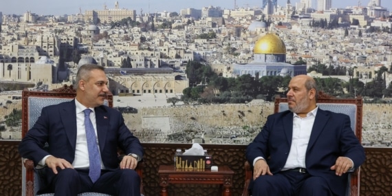 Bakan Fidan'dan Hamas Siyasi Büro Üyesi Hayye'ye taziye ziyare