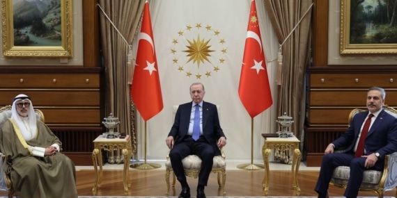 Cumhurbaşkanı Erdoğan, Kuveyt Dışişleri Bakanı Al-Sabah'.