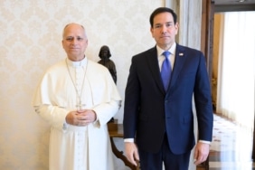 Papa 14’üncü Leo, ABD Dışişleri Bakanı Rubio ile görü.