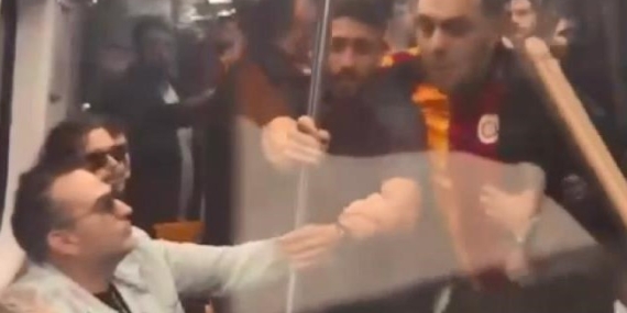 Sarıyer'de metroda küfürlü tezahürat kavgası; oklavayla m.
